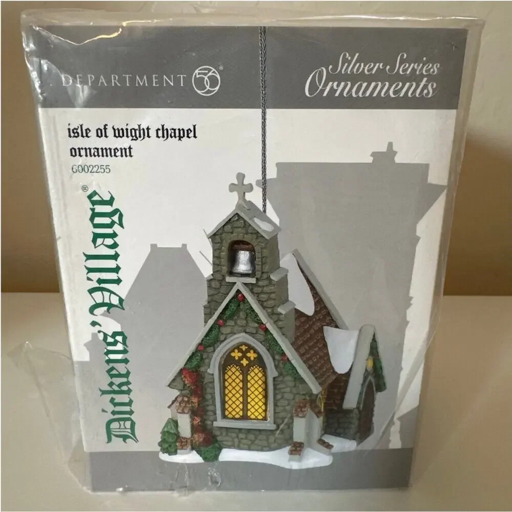 Department 56 Dickins' Village Isle of Wight Chapel 6002255 Christmas Ornament